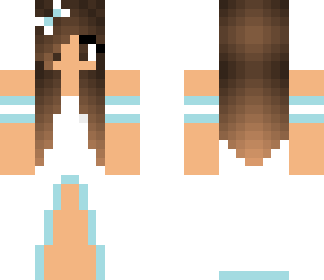  white dress with blue 