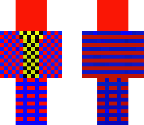 red and blue