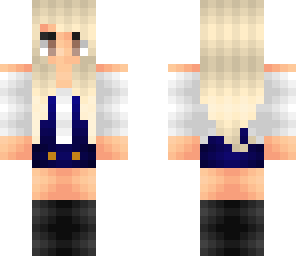 blonde girl with overalls original