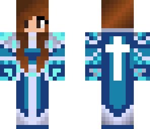 blue warrior girl