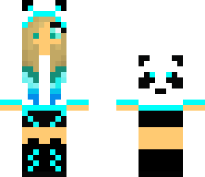 light blue panda girl