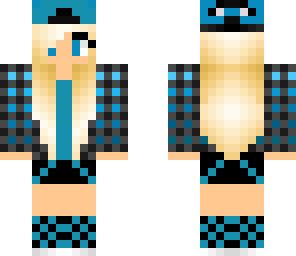 blue skater girl