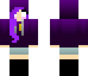 new purple guy with a hoodie