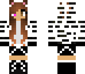 zebra girl with headphones