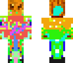 paint splated pumking man