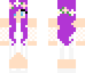 purple hair bride