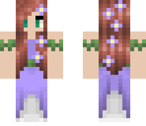 purple flower girl 1