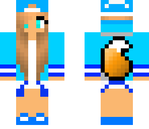light blue and dark blue tomboy wolf
