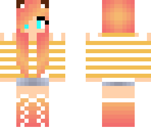 orange cat girl