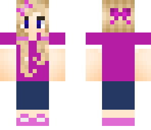 little girl with two pigtails