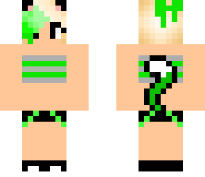green kitty bikini