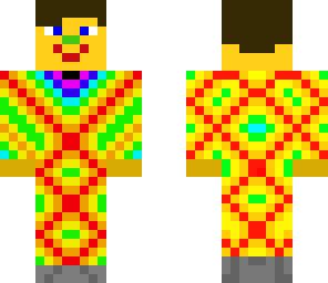 checkered rainbow man