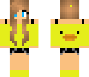 duck girl with hp and a bow