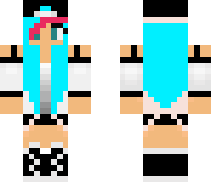 blue haired girl