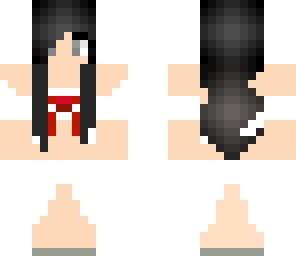 asuna with black hair