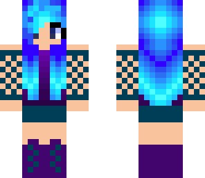 blue fire hair