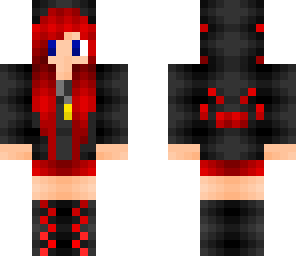 edited red girl