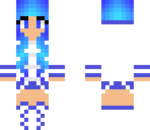cool blue girl