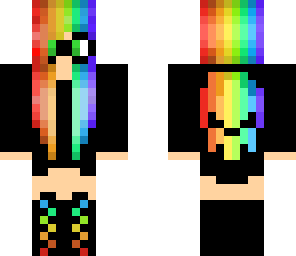 rainbow black girl