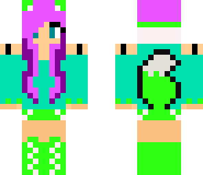 green foxgirl