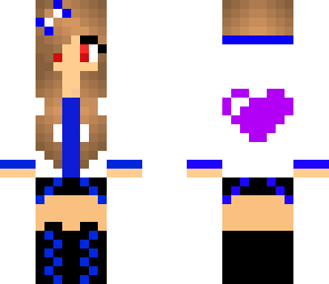 blue cute girl
