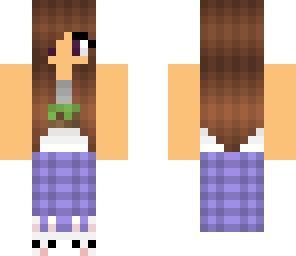 cute girl in pajamas