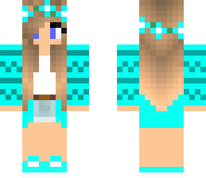 light blue flower girl