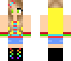 colorful summer girl
