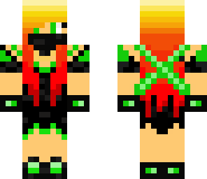 flame creeper ninja girl