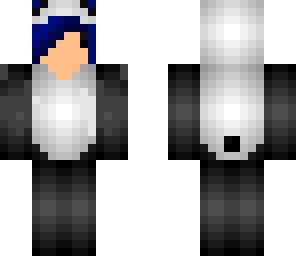 shaded blue chibi panda