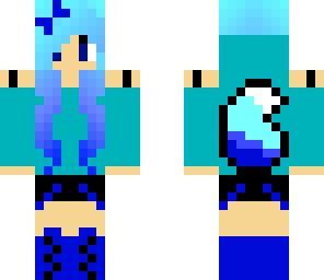 blue foxgirl