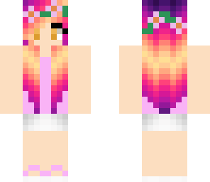 pink flower girl