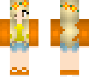 orange flower girl