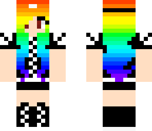 rainbow emo girl