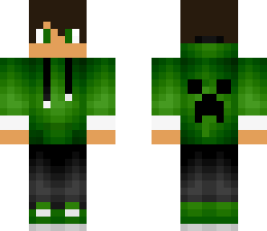 green hoodie