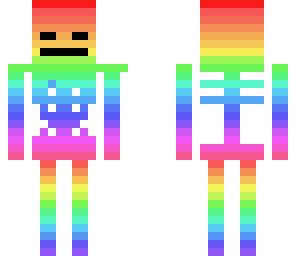 sunglasses rainbow skeleton
