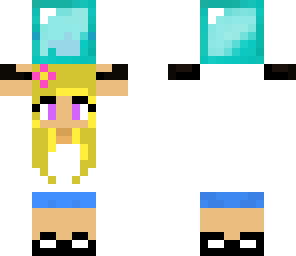 girl holding diamond block