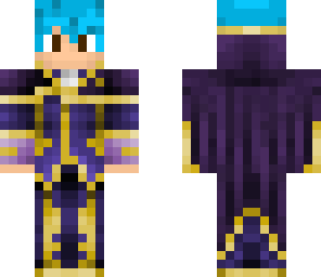 blue haired mage