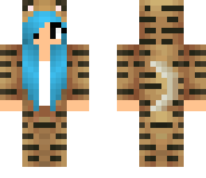 blue hair tiger