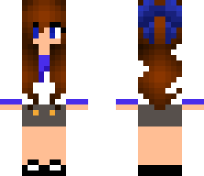 redone blue schoolgirl