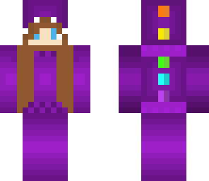 cute purple dinosaur girl