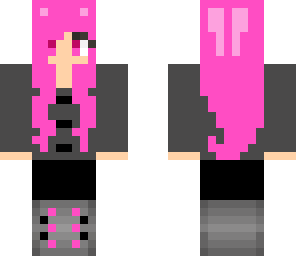 pink hair cat