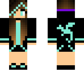 blue goth dragon keeper girl