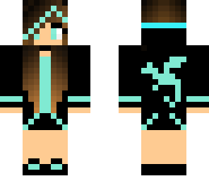 blue goth dragon keeper girl