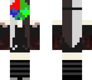 colored creeper mask girl