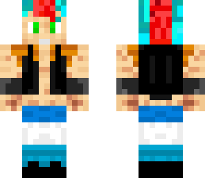 gogeta ssj dios azul y rojo