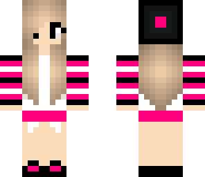 pink gurl with beanie