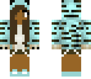 black girl blue tiger