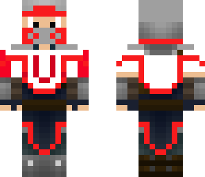 knight in red armor