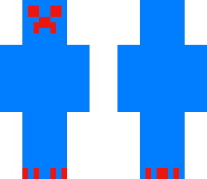 blue creeper with red eyes